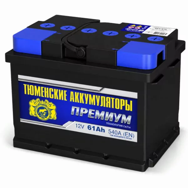 Аккумулятор Тюмень PREMIUM 61Ah 540A R+