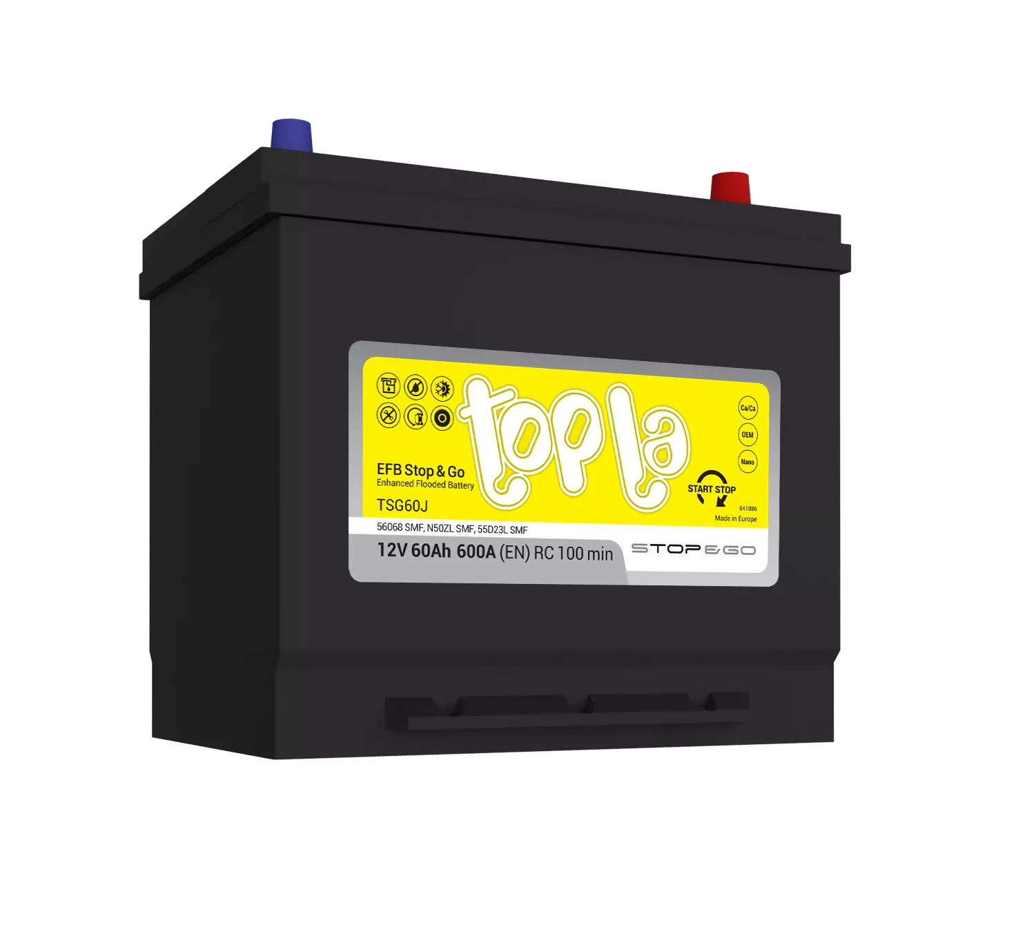 TOPLA EFB Stop and Go JAPAN 65 Ah 600 A