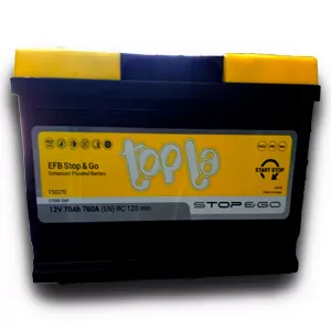 TOPLA EFB 70 Ah 7600 A