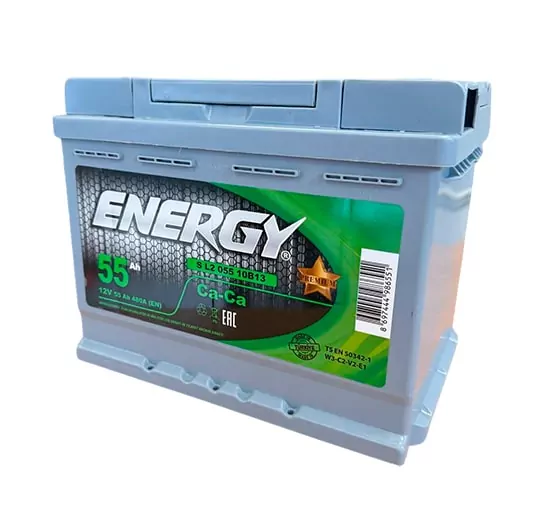 Аккумулятор ENERGY 12V 55Ah 480A R+