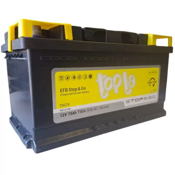 Аккумулятор Topla EFB Stop and Go 75Ah 730A
